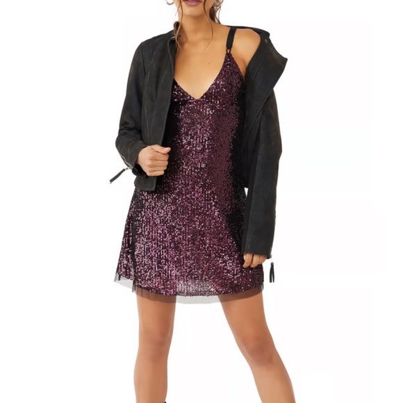 Free People | size small | gold rush mini sequins dress - Picture 2 of 15